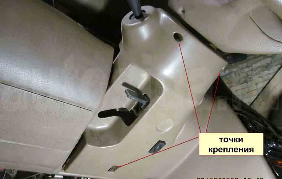 Точки крепления кожуха рулевого вала на Iran Khodro Samand