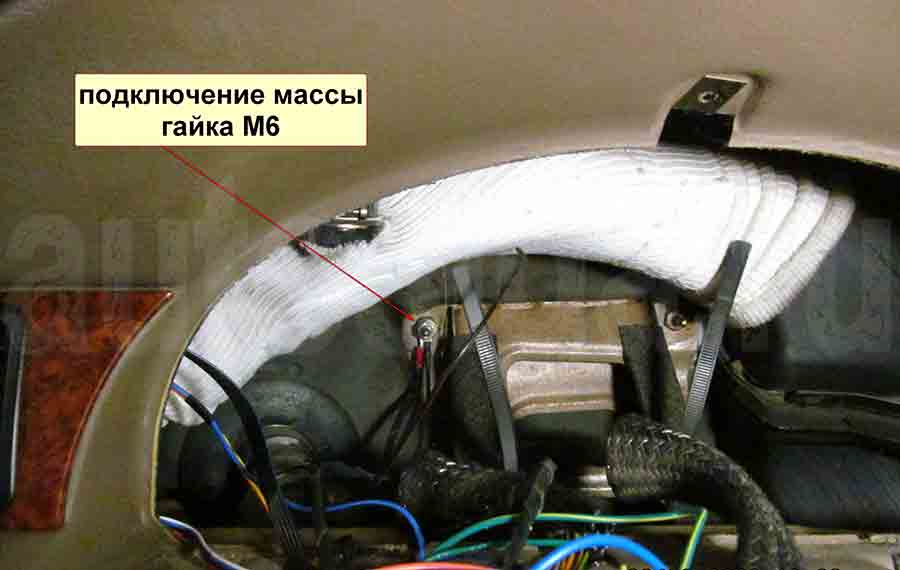 Подключение массы на Iran Khodro Samand