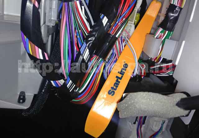 Карта установки автосигнализации на Toyota Land Cruiser Prado 150 PTS