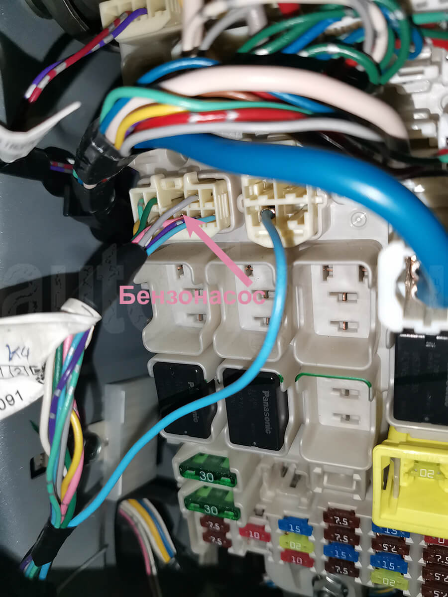 Блокировка бензонасоса