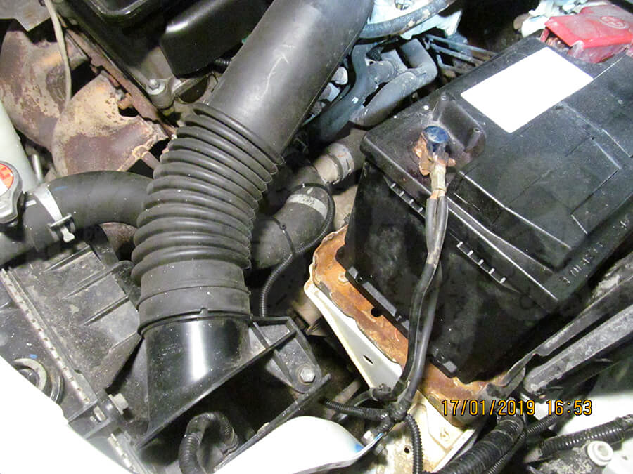 Suzuki SX4 2008 – установленный датчик температуры