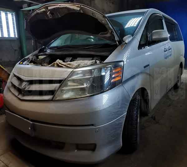 Toyota Alphard Hybrid 2007 Установка автосигнализации на Toyota Alphard 2007