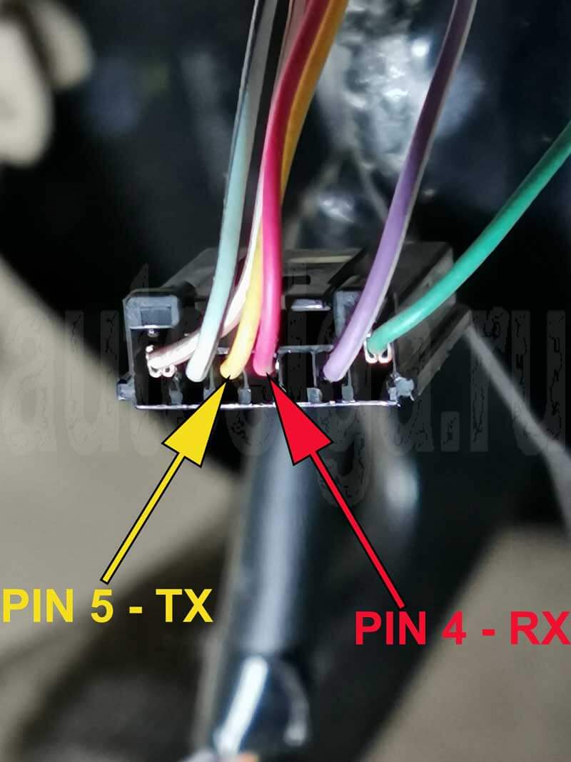 Toyota Alphard Hybrid 2006 – подключение к RX и TX Подключение RX и TX для обхода штатного иммобилайзера