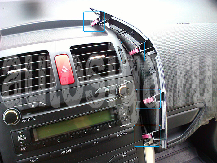 Установка сигнализации на Toyota Auris 2007-2011 Установка сигнализации на Toyota Auris 2007-2011