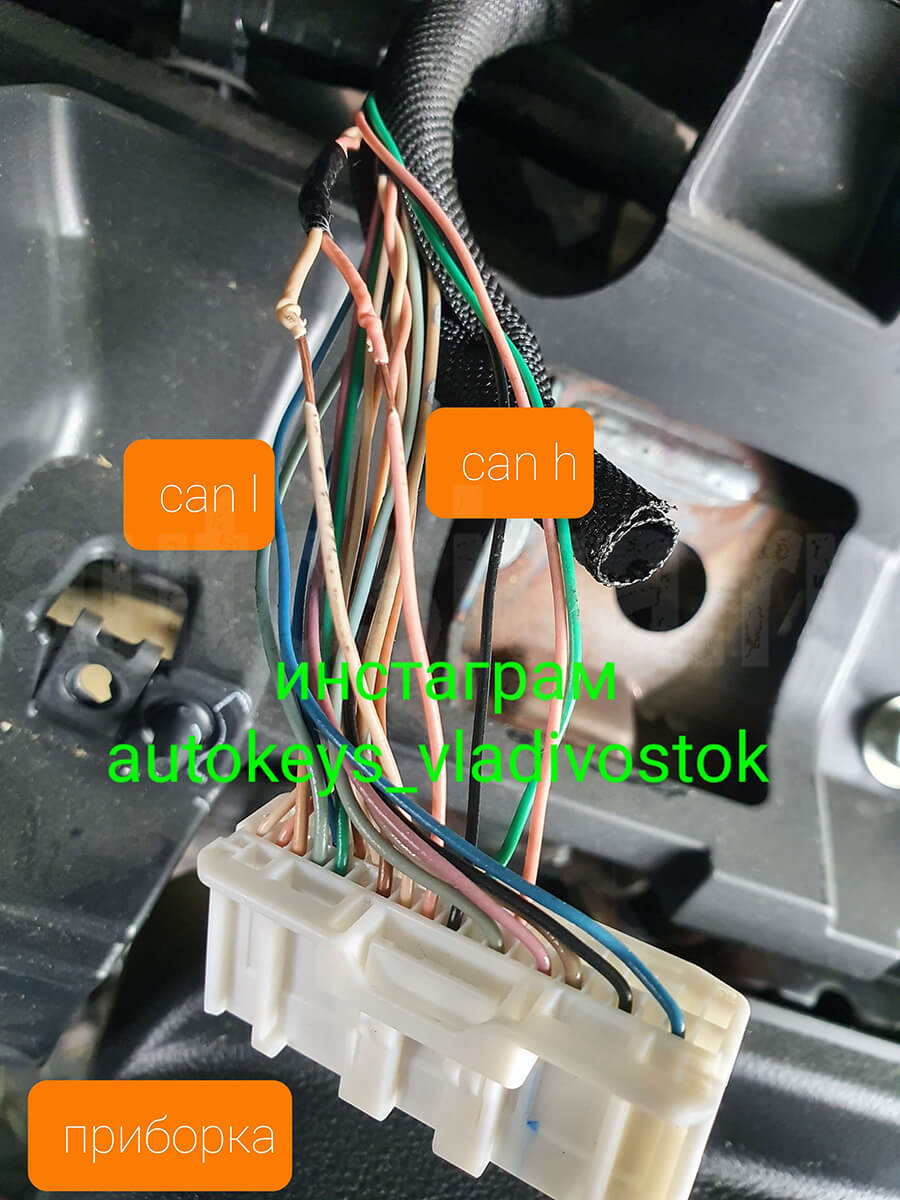 Toyota Passo - can шина Установка автосигнализации на Toyota Passo 2015-2020 - Подключение к can