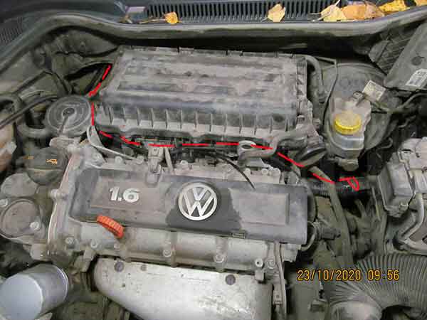 Volkswagen Polo - форсунки Установка автосигнализации на Volkswagen Polo - Подключение к форсункам