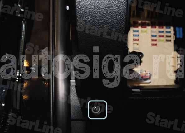 Установка автосигнализации на Kia Sportage 2012 c кнопкой Start/Stop