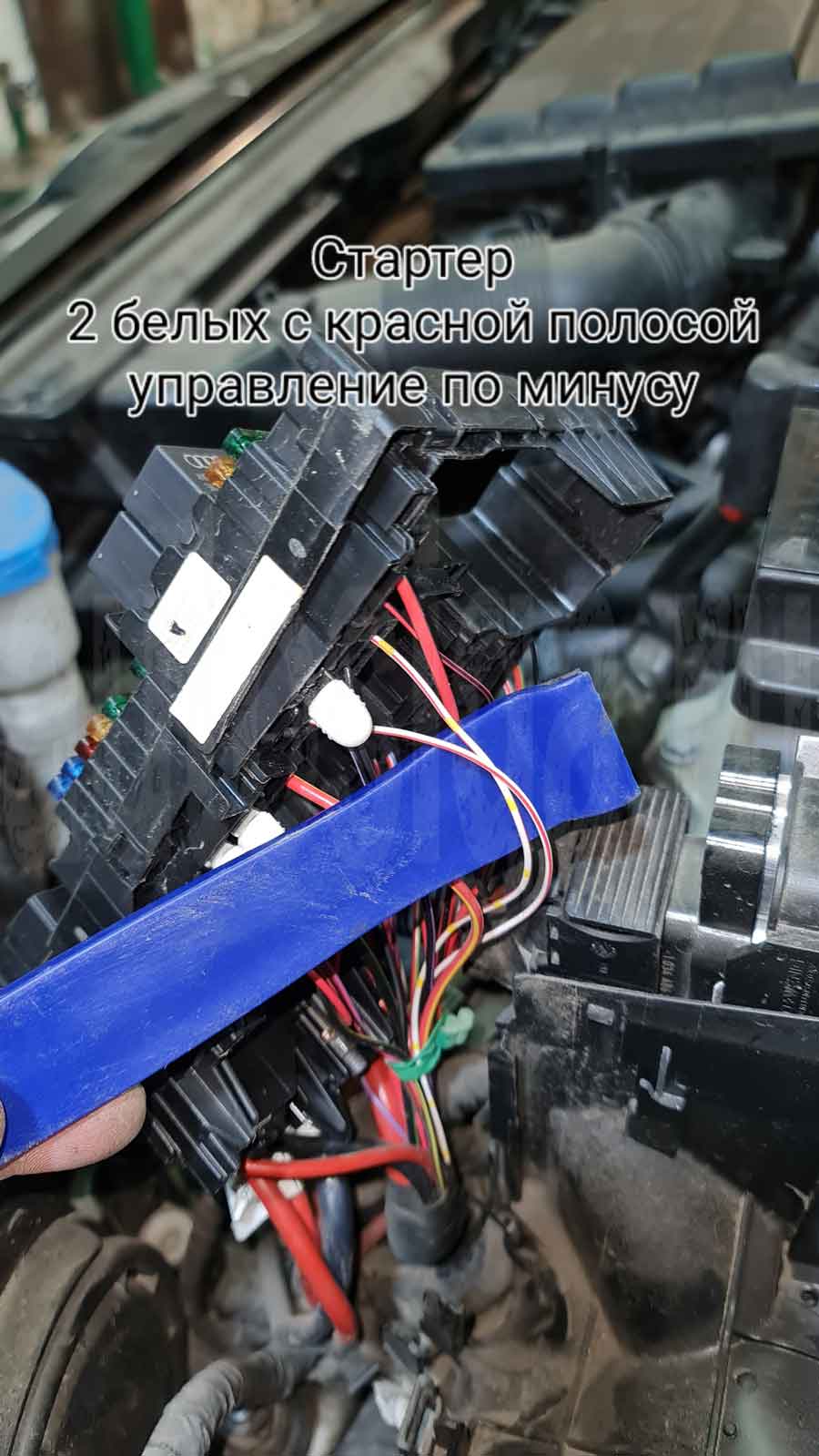 Подключение стартера на Skoda Octavia A8