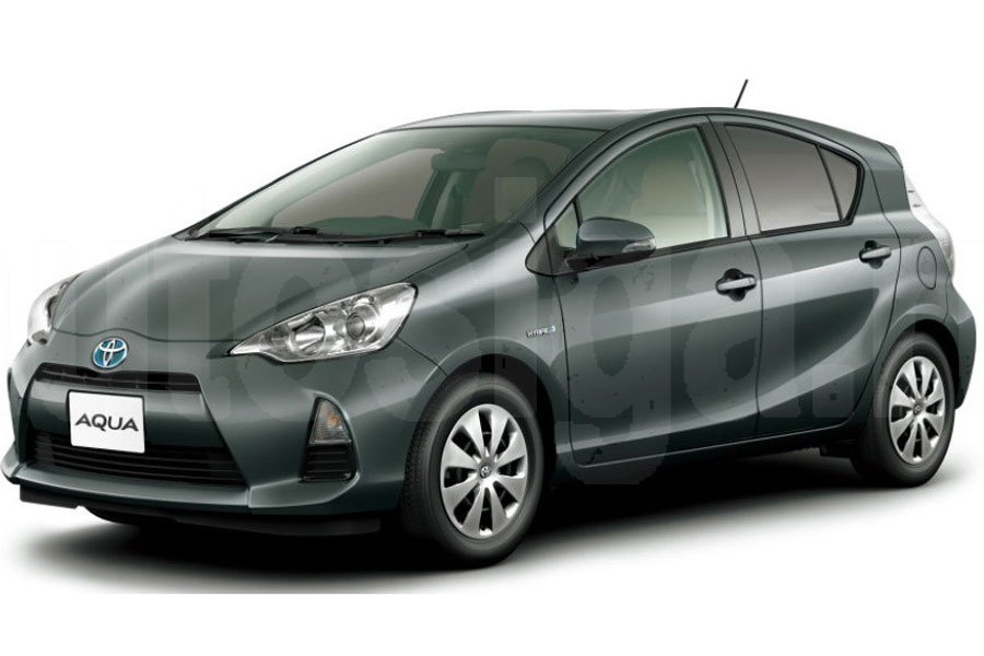 Toyota Aqua Hybrid 2016 – карта установки автосигнализации Toyota Aqua Hybrid 2016 с ключом и правым рулём: установка автосигнализации