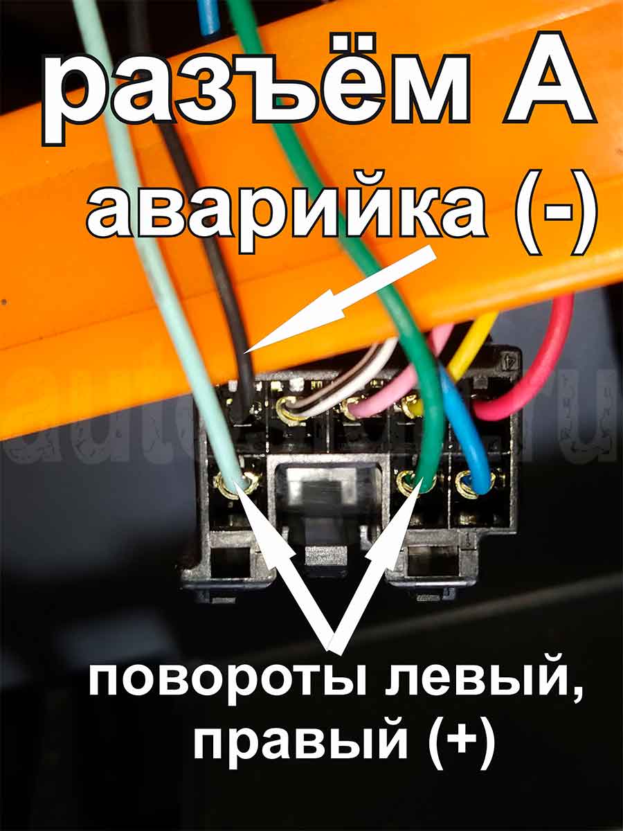 Toyota Ist 2007-2016 – аварийка и повороты в блоке предохранителей
